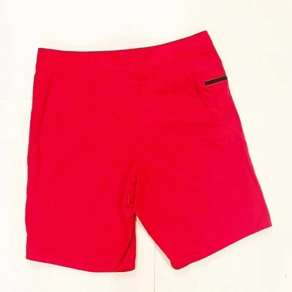 Patagonia Board Shorts Swim Trunks Size 36 Red Surf Beach